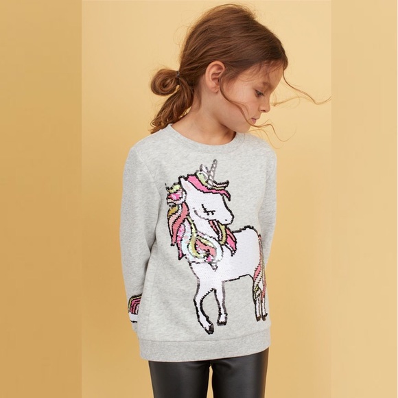 unicorn sequin sweatshirt